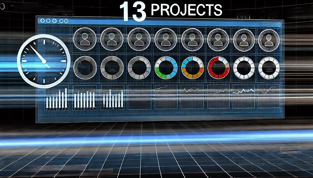 Hogyan lehet felülvizsgálni 13 aktívan futó projekt állapotát kevesebb mint 25 perc alatt?